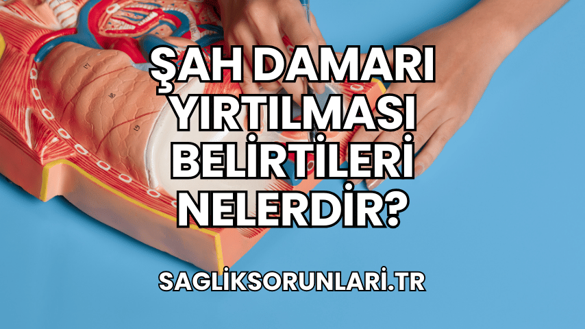 Şah Damarı Yırtılması Belirtileri Nelerdir?